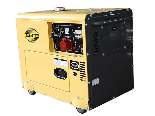 15L Diesel van de brandstoftank Miniatuurgenerator KDE6500T3 met Digitaal Controlebord