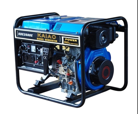 Luchtgekoelde Diesel van het Motoren Open Kader 3kw Generator met 12.5L-Brandstoftank
