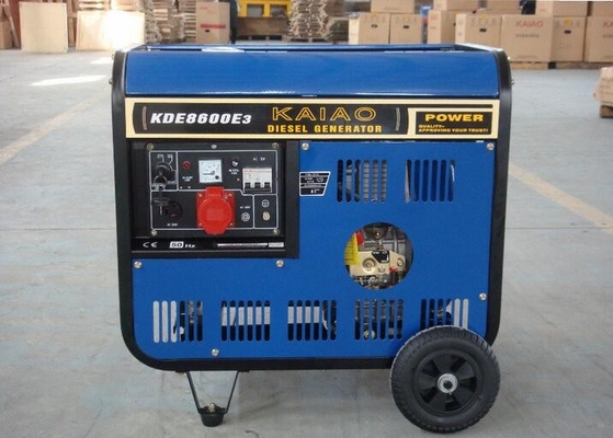 4 Diesel van het slag7.5kva Open Kader Generators Verticale Directe Injectie KDE8600X3