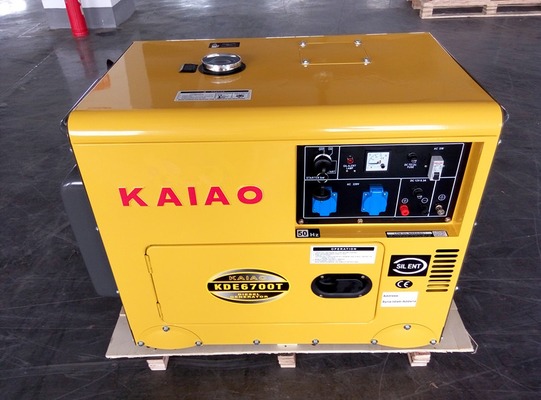 Diesel van het enige Fase Zeer belangrijke Begin Stille Kleine Generators 2KW - 10KW AC KDE6500T