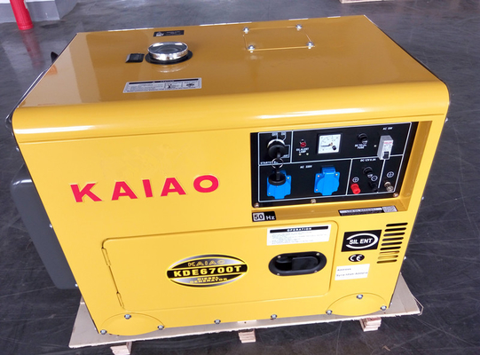Diesel van het enige Fase Zeer belangrijke Begin Stille Kleine Generators 2KW - 10KW AC KDE6500T