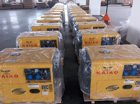 Diesel van het enige Fase Zeer belangrijke Begin Stille Kleine Generators 2KW - 10KW AC KDE6500T