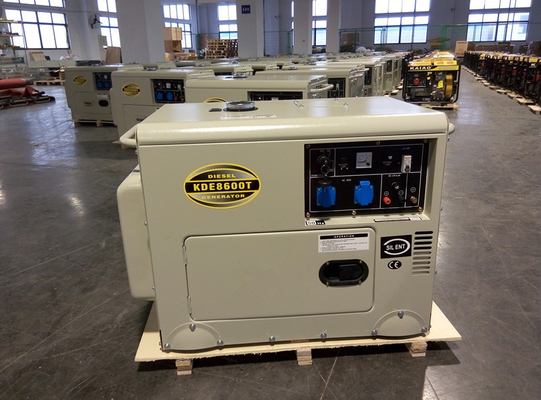 1 fase 6000 Watts Diesel Generator, Diesel Reservegenerators voor Huis