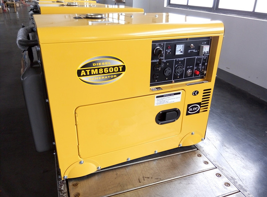 6000W AC Diesel van het Enige Fase Dubbele Voltage Kleine Generators 12 Maanden Garantie