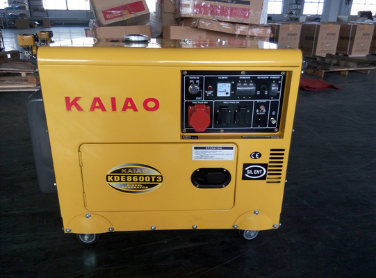 Douane 7KVA 3 Fase Kleine Diesel Generators, Kleine Stille Diesel Generator