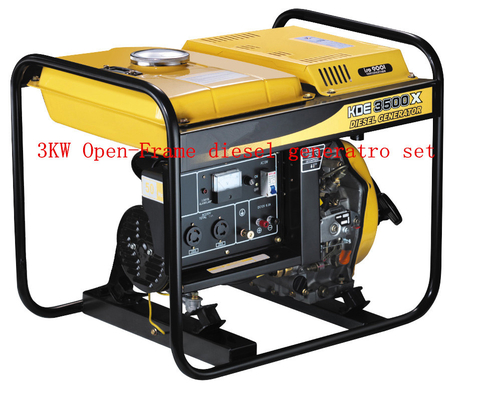 220 / 230V de lucht koelde het Open Kader van de Diesel Alarmsysteem Generators Lage Olie