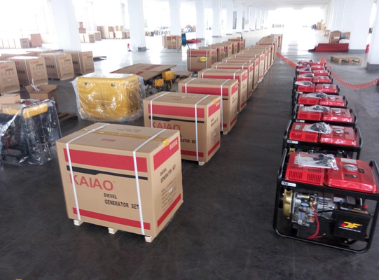 Compacte dieselgenerator, 5 kW AC elektrische startgenerator met professionele luchtkoeling