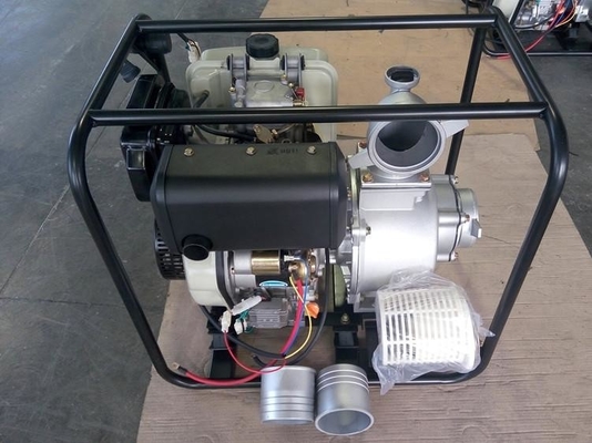 De draagbare Pomp van het 4 Duimdiesel Gedreven Water met Elektrisch Begin en van het Handbegin Systeem