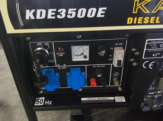 Lage Brandstof Kleine Diesel Generators 50/60HZ Minder Techniek en Programmering
