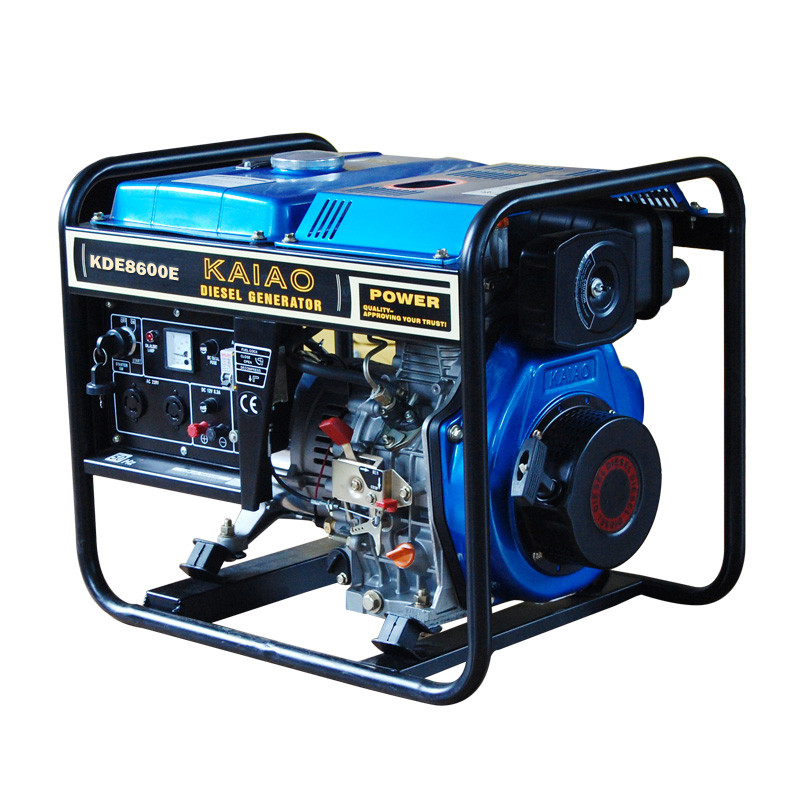 50hz 6kva het Kader Diesel van 3000rmp Open Generators, Elektrische Begin Diesel Generator KDE8600E