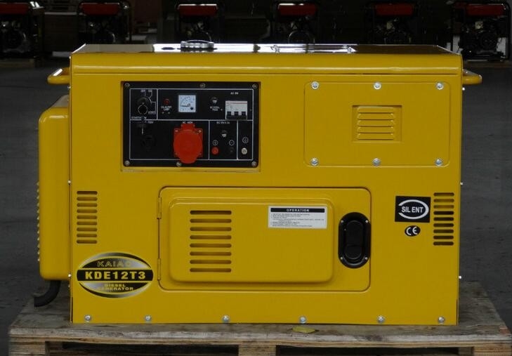 Van de Diesel van het output12v 8.3A het Correcte Bewijs 10Kva Stille Alarmsysteem Generatorkde12t3 Lage Olie