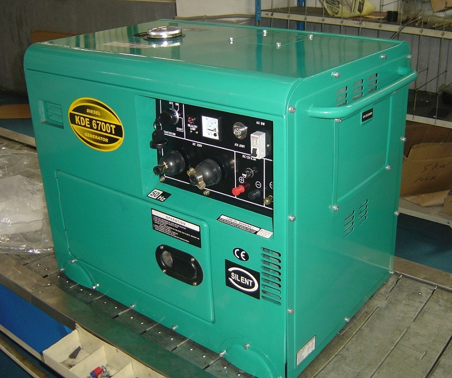 5KW geluiddichte Kleine Diesel Generators voor Huis Reserve, Draagbare Diesel Machtsgenerator