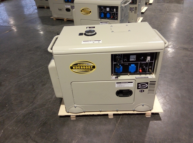 1 fase 6000 Watts Diesel Generator, Diesel Reservegenerators voor Huis