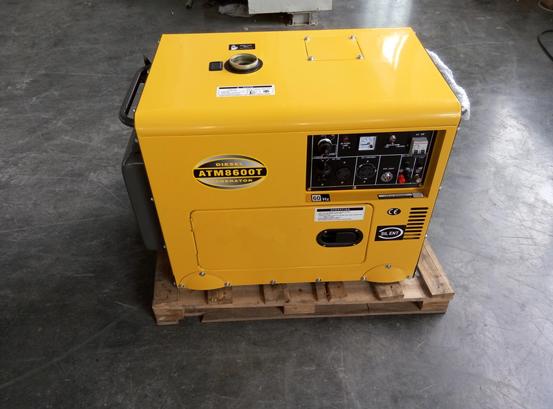6000W AC Diesel van het Enige Fase Dubbele Voltage Kleine Generators 12 Maanden Garantie