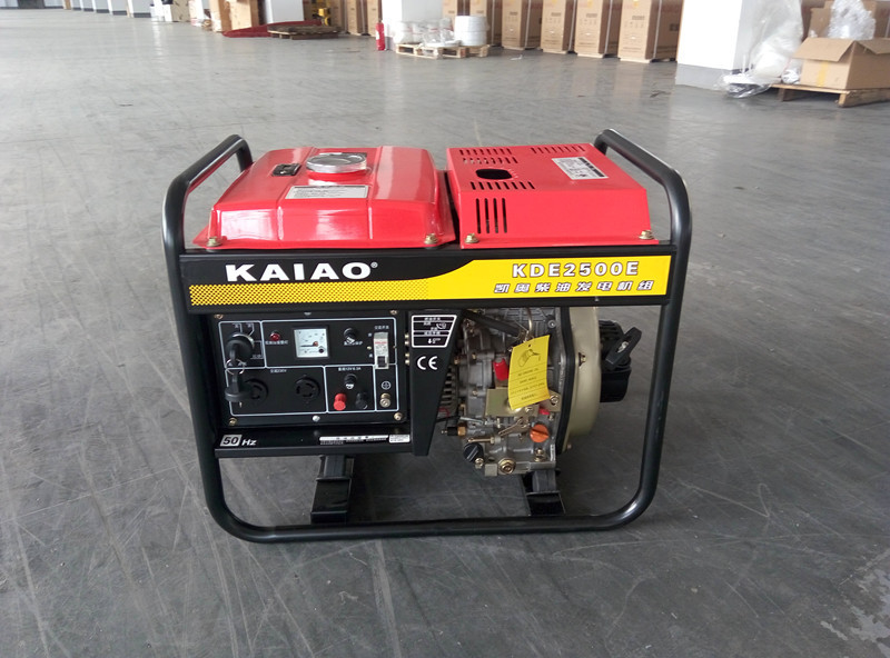 De kleine 2000 Watts van de Diesel Efficiency Generator Draagbare Brandstof 3000 t/min 50HZ 60HZ