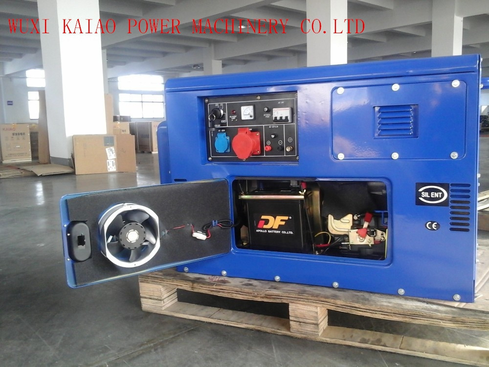 De stille Generator van de Type Reservemacht, de Stille Lopende Generators van 10KVA met OEM/ISO-Certificaat