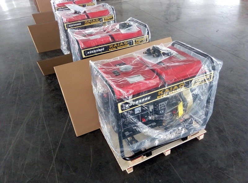 Compacte dieselgenerator, 5 kW AC elektrische startgenerator met professionele luchtkoeling