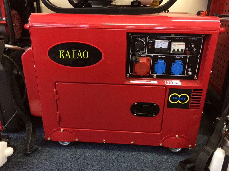Industriële Diesel van 8KVA AC Kleine Generators In drie stadia met het Koelsysteem van de Hitteuitwisseling