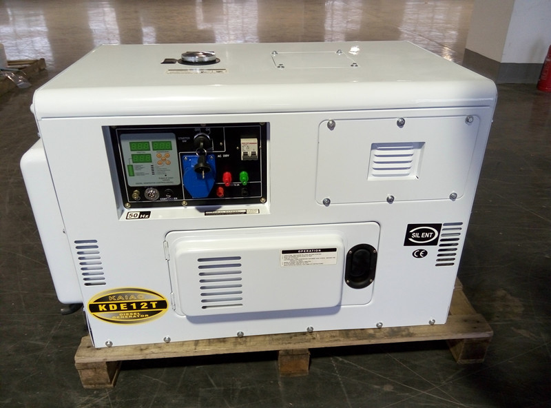 KDE12T 8KW draagbare miniatuur diesel generator, diesel motor generator set met elektrische start